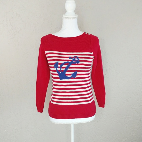 Talbots Nautical Sweater - Picture 2 of 8